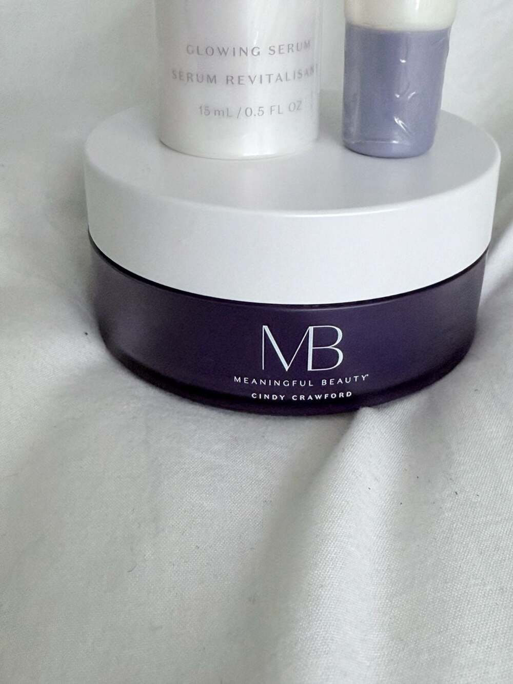 Meaningful Beauty Cindy Crawford Glowing Serum & Lifting Eye Crème Skincare Bund - Picture 2 of 9